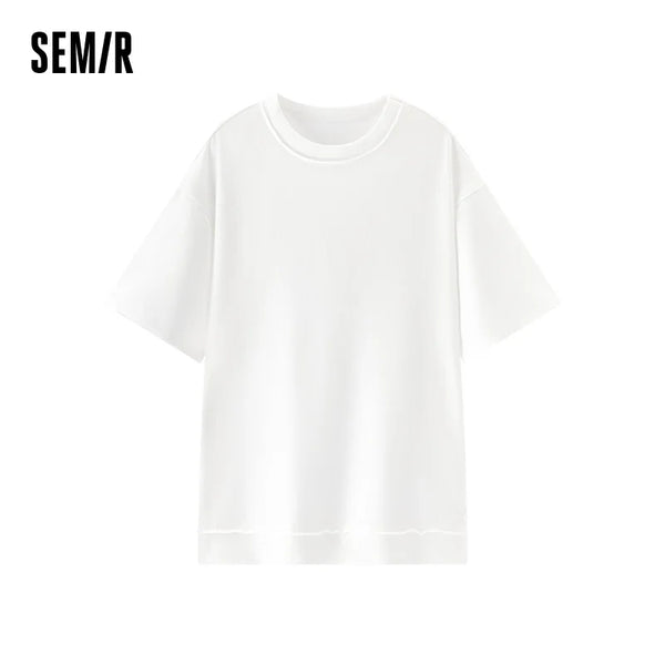 អាវទ្រនាប់បុរស Semir ដៃប្រាំ ទន់រលោង កអាវមូល អាវធម្មតាសម្រាប់ពាក់នៅផ្ទះ រដូវស្លឹកឈើជ្រុះ សម្រាប់ទីក្រុង ពាក់ប្រចាំថ្ងៃ ឆ្នាំ២០២៦