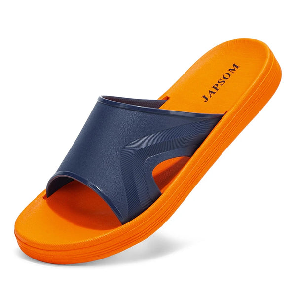Summer Fashion Slippers for Men Indoor Outdoor Sandals Beach Flip Flop Male Slides Non-Slip Shower Shoes Bathroom Bedroom