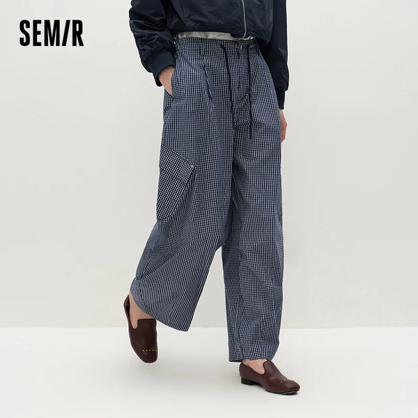 ខោស្ត្រី Semir រាងមូល រលុង បែប Retro Street Cargo Urban Workwear Style ខោរដូវស្លឹកឈើជ្រុះ សម្រាប់ពាក់ប្រចាំថ្ងៃ 2026