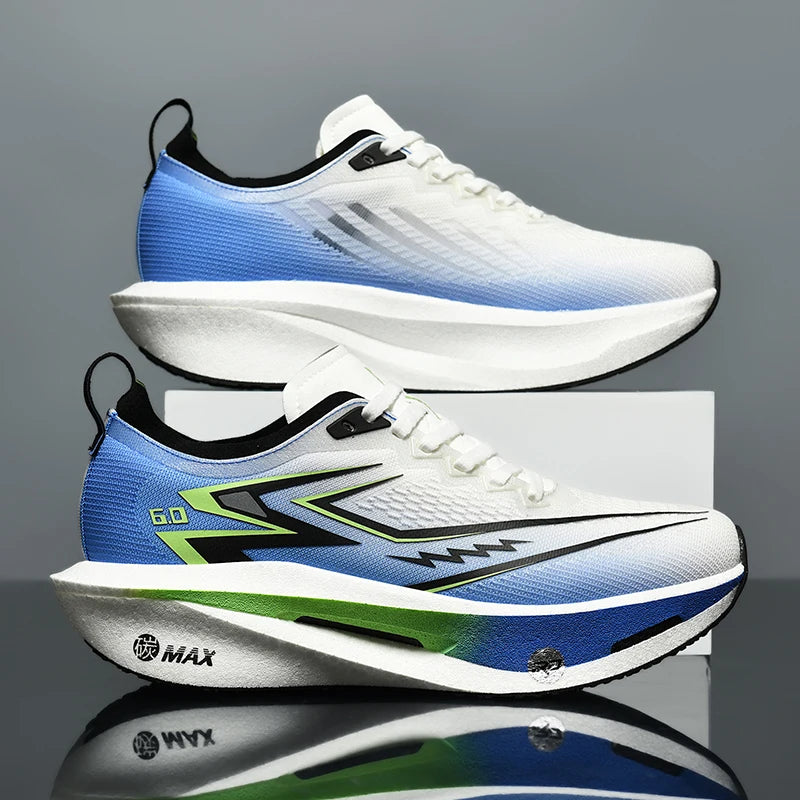 Mens Running Shoes 2025 New Lightweight Rebound Breathable Mesh Training Sneakers Flat Lace-up Comfortable Tennis Shoes for Men