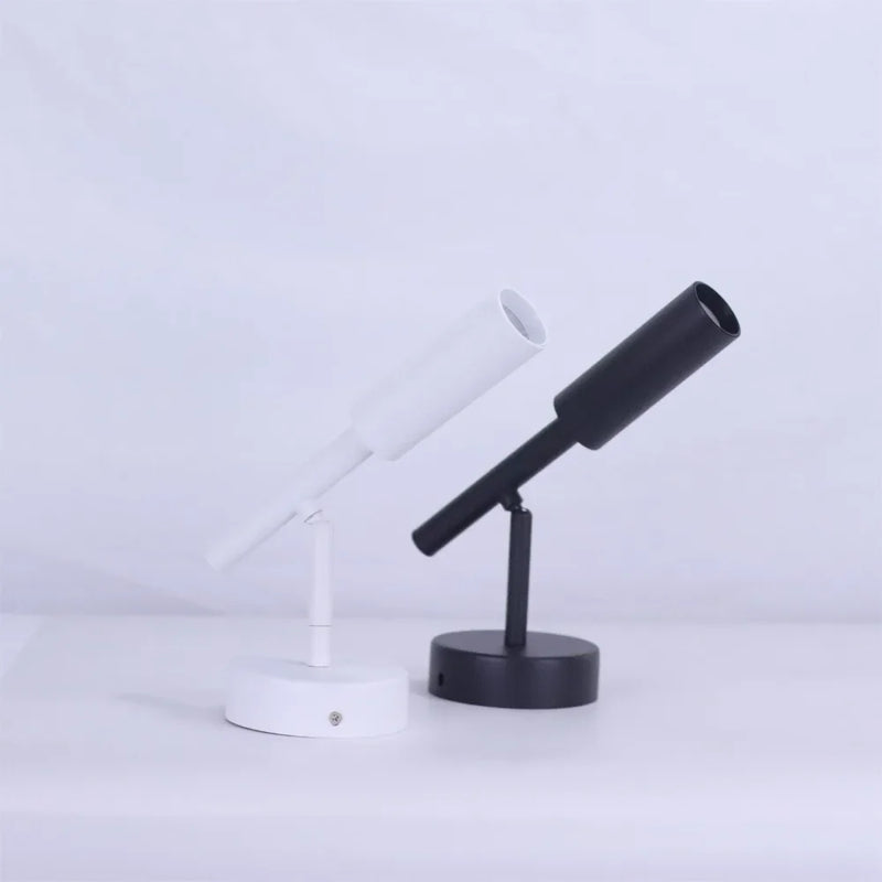 Modern Black Whtie Bedroom Spot Wall Lamps Metal Body Hotel Room Reading Lights Wall Sconce LED Rotatable Decoration Corridor