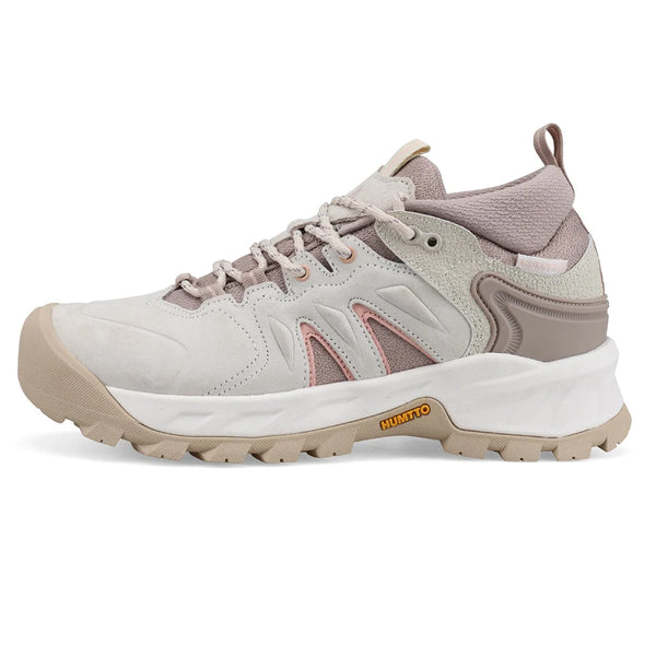 HUMTTO Women's Hiking Shoes Non-slip Outdoor Shoes for Woman Genuine Leather Women Trekking Boots Breathable Outdoor Sneakers