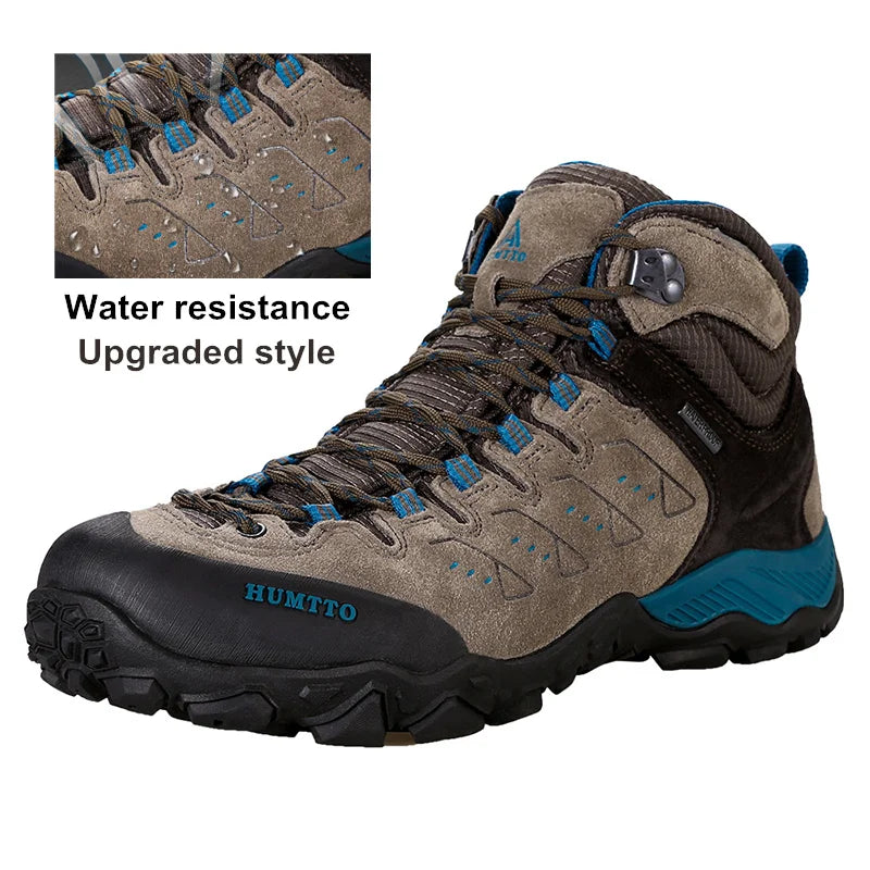 HUMTTO Winter Sports Trekking Shoes for Men 2022 Waterproof Hiking Boots Luxury Designer Outdoor Climbing Hunting Mens Sneakers