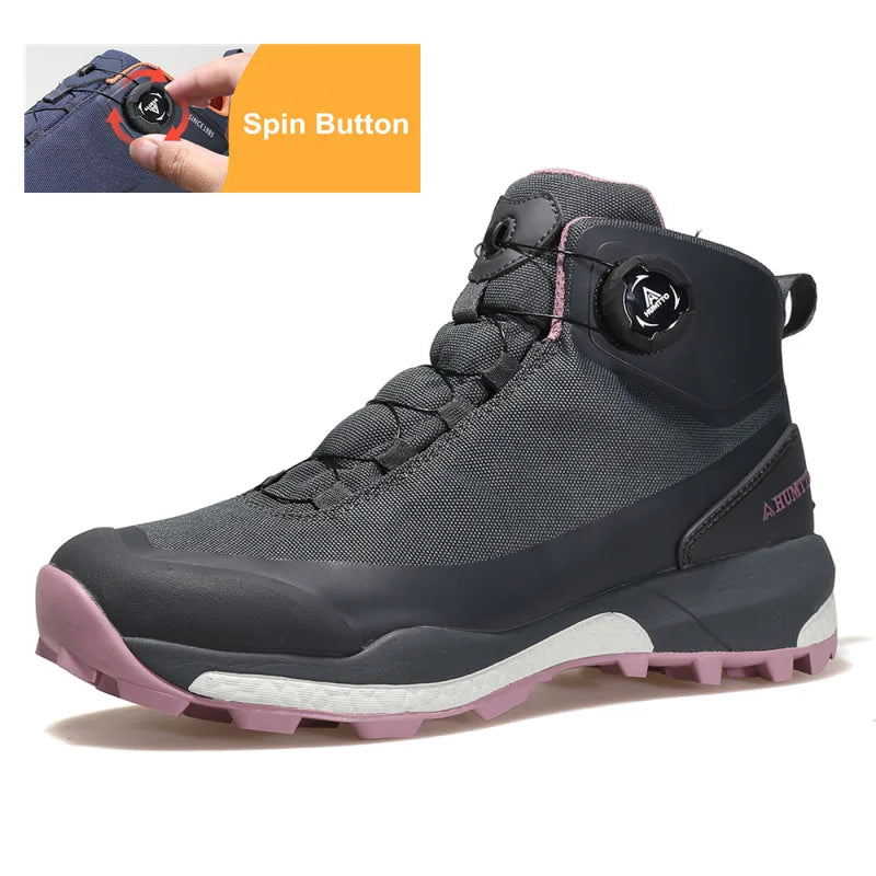 HUMTTO Women Hiking Boots Winter Outdoor Sport Walking Tactical Safety Trekking Shoes Womens Waterproof Sneakers for Woman 2022