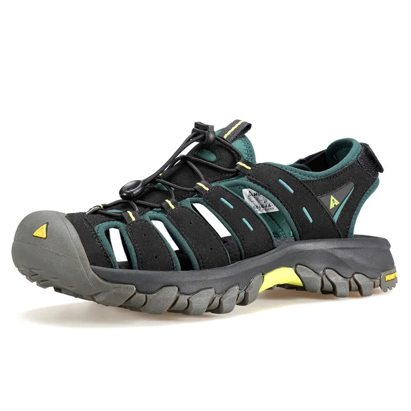 HUMTTO New Summer Hiking Shoes for Men Breathable Mens Sandals Outdoor Water Beach Sandals Camping Fishing Climbing Sneakers Man
