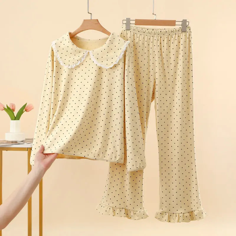 Women's Pajamas Pijama Home Wear 2 Pieces Set for Woman Pyjamas 2026 Spring Autumn Nightwear for Ladies Long Sleeve Sleepwear