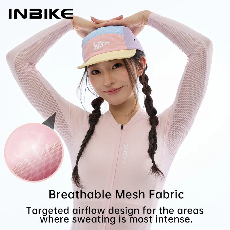 INBIKE Women's Cycling Jerseys Long Sleeve Bike Biking Shirts Moisture-wicking Full Zip with Pockets Road Bicycle MTB Clothing