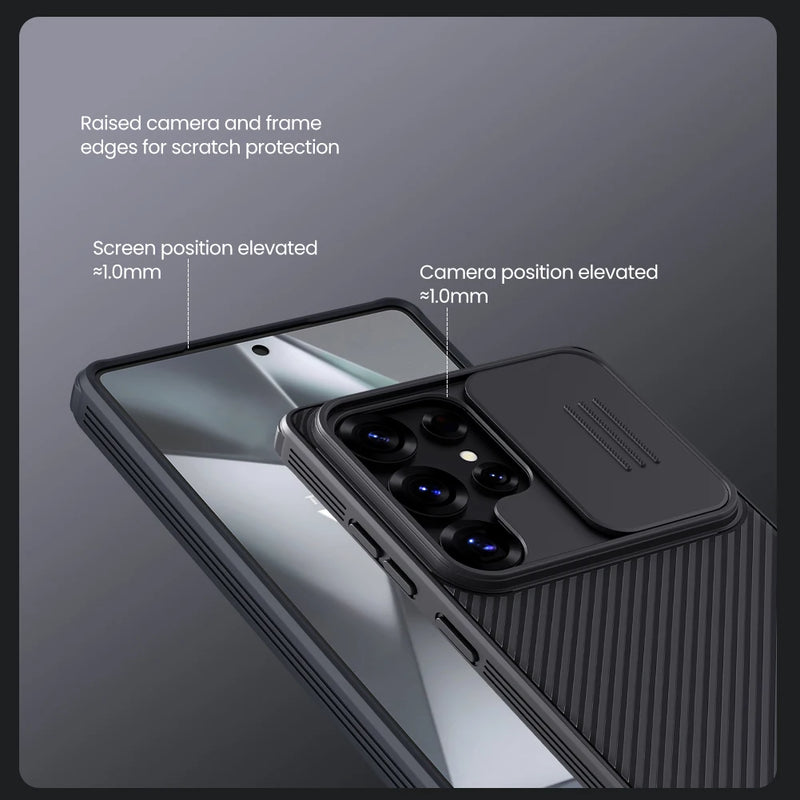 NILLKIN For Samsung Galaxy S25 Ultra Magnetic Case CamShield Pro Sliding Camera Protection Back Cover For Samsung S25/S25 Plus