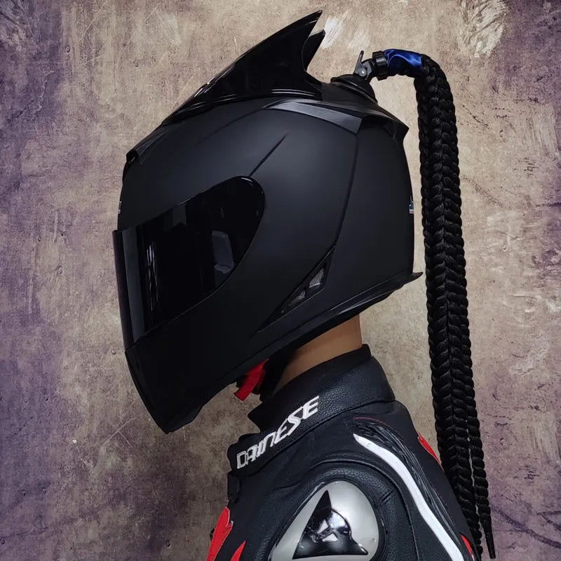 Motorcycle full face helmet double lens fashion quick release racing helmet Casco Casque Moto approved motorcycle accessories