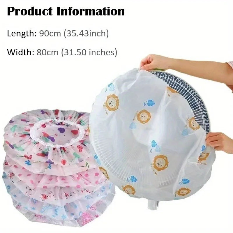 2/4pcs Electric Fan Dust Covers - Soft, Convenient, and Available in Random Colors,Protecting Your Fans from Dust Contamination