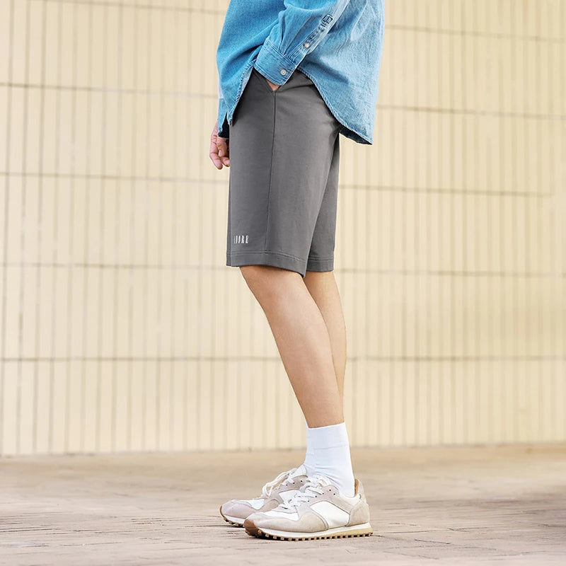 Semir Men Pants Casual Knee Length Drawstring Printed Knit Loose Wearable Home Shorts 2026 Summer Daily Casual Style Top