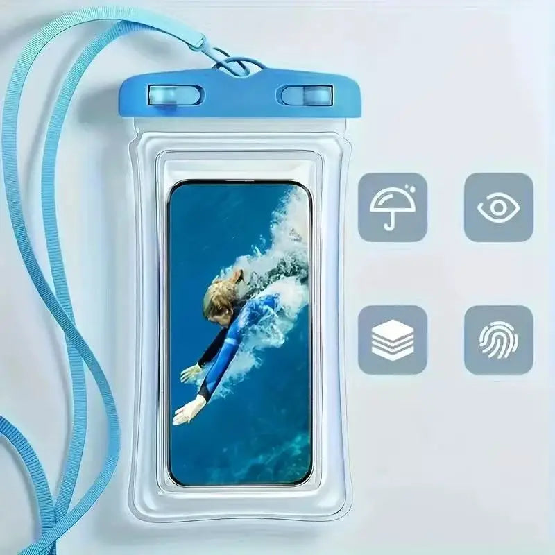 Mobile Phone Waterproof Bag, Touch Screen Waterproof Cover, 8-Level Waterproof Without Airbag, Takeaway Swimming and Drifting Pr