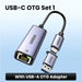 UGREEN USB C Ethernet Adapter 1000/100Mbps USB Lan RJ45 Thunderbolt 3 for Laptop Macbook Samsung iPad USB Ethernet Network Card USB-C OTG Set1 CHINA