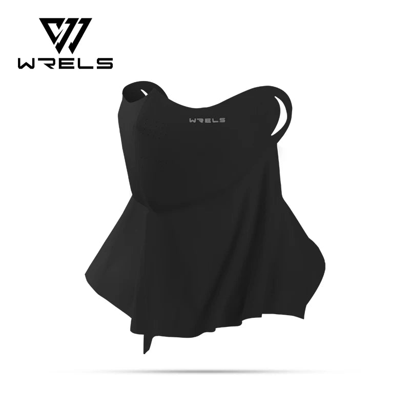 WRELS Summer UV Protection Outdoor Mask Sunscreen Mask UPF 500+UV Protection Breathable Ice Silk Mask for Outdoor Sports