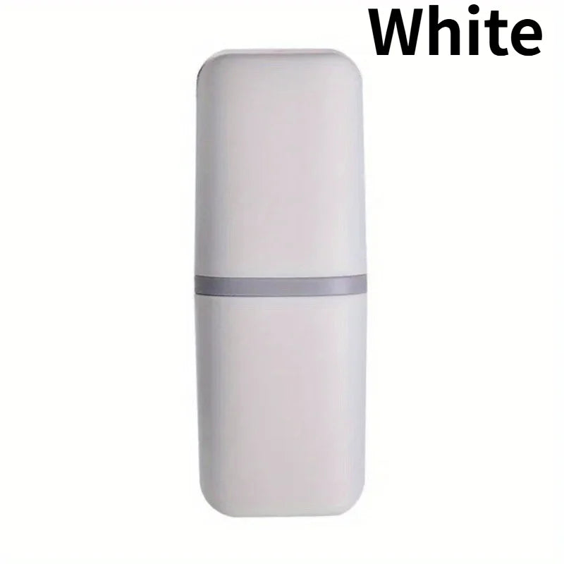 1PC Compact Portable Travel Toothbrush & Toothpaste Holder - Organizer for Camping, Home Use and Personal Care