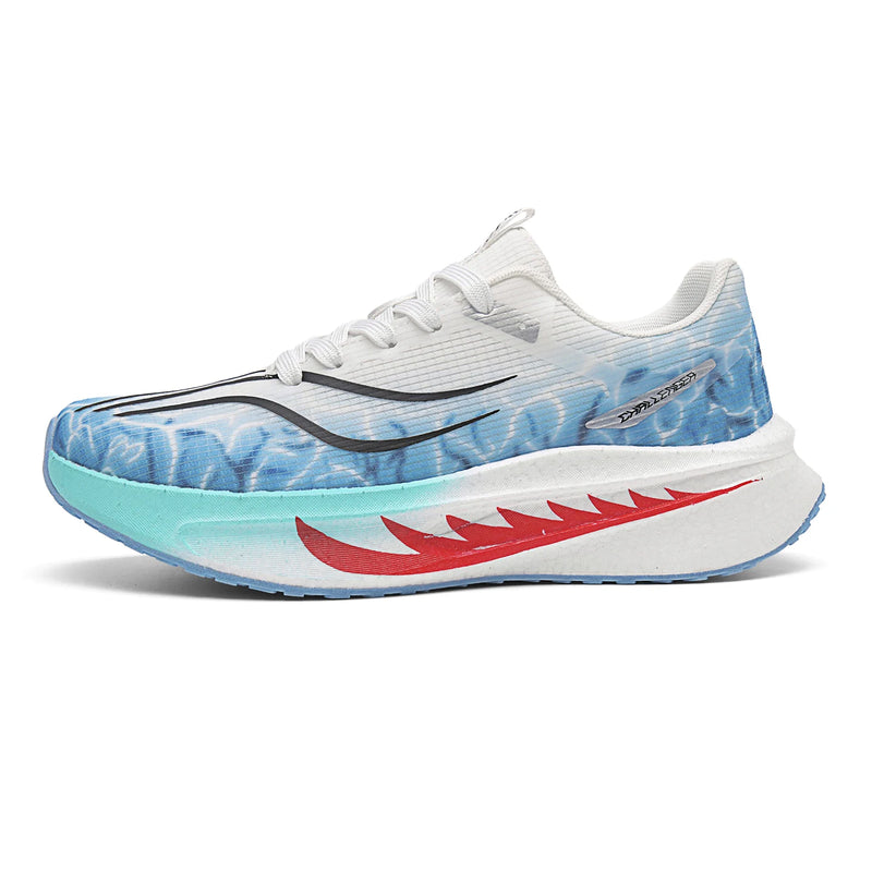 Unisex Sneakers Teenagers Outdoor Running Competition Anti Slip Training Shoes Marathon Breathe Light Thick Soled Fitness Shoes