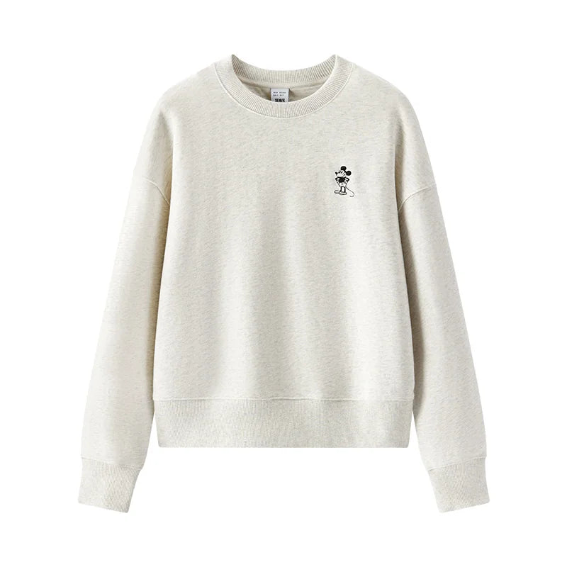 Semir Oversize Hoodie Women Spring Embroidered Split Basic Layer Trendy Pullover Casual Loose Comfortable Stylish Top
