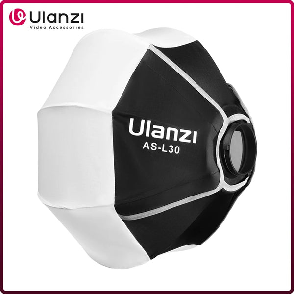 ឧបករណ៍បំពងសម្លេងចង្កៀង Ulanzi AS-L30 ទំហំ 30 សង់ទីម៉ែត្រ ប្រអប់ទន់ Mini Bowens Mount ឧបករណ៍បញ្ចេញពន្លឺរហ័សសម្រាប់ Ulanzi LT028 LT005 COB Light