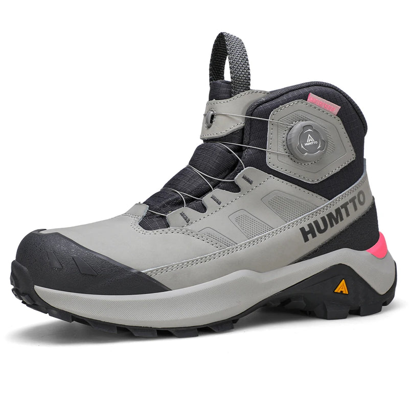 HUMTTO Trekking Boots for Woman Winter Womens Hiking Shoes Breathable Designer Climbing Shoes Anti-slip Leather Outdoor Sneakers