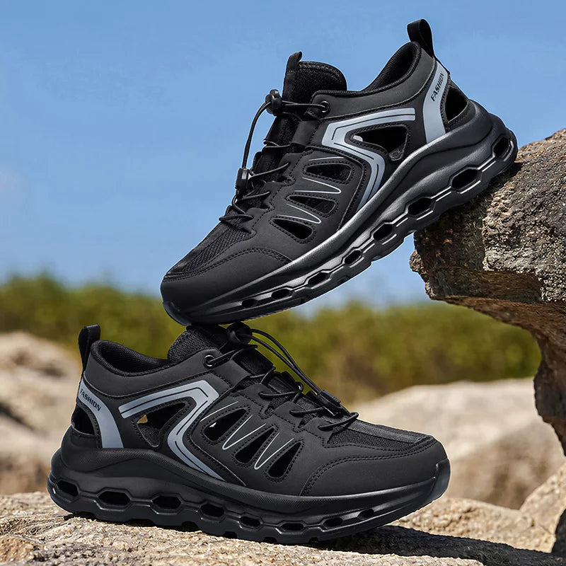 Mens Sports Shoes Autumn New Mesh Breathable Thick Sole Anti Slip Daily Casual Outdoor Jogging Fashion Sneakers for Men