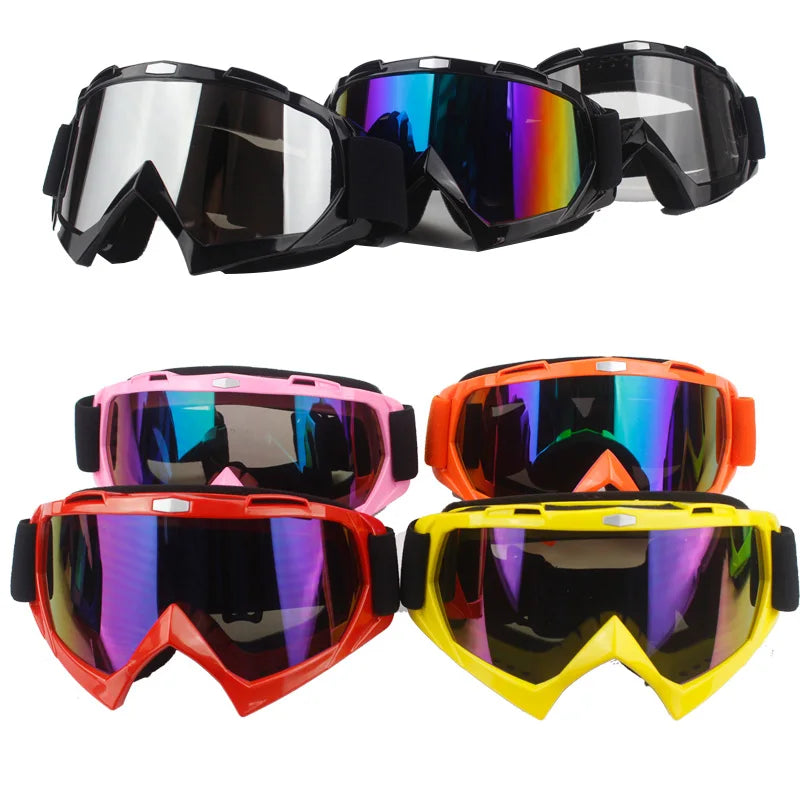 Adult  Motocross Goggles Motorcycle goggles Glasses ATV Clear Lens Ski Helmet Googles Off-road for Kawasaki Oculos Gafas