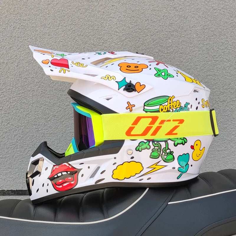 ORZ-906 Off road Racing Motorcycle Helmet Bicycle Descent AM DH Cross Off road Helmet Capacite De Moto Casco
