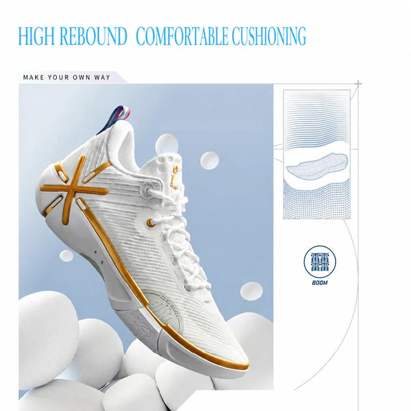 ស្បែកជើងបាល់បោះបុរស Li-Ning WADE SHADOW 6V2 នៅលើទីលាន BOOM Cushion ស្បែកជើងកីឡាដែលអាចពាក់បាន ស្បែកជើងប៉ាតា LiNing Stable Support Sneakers ABPV021