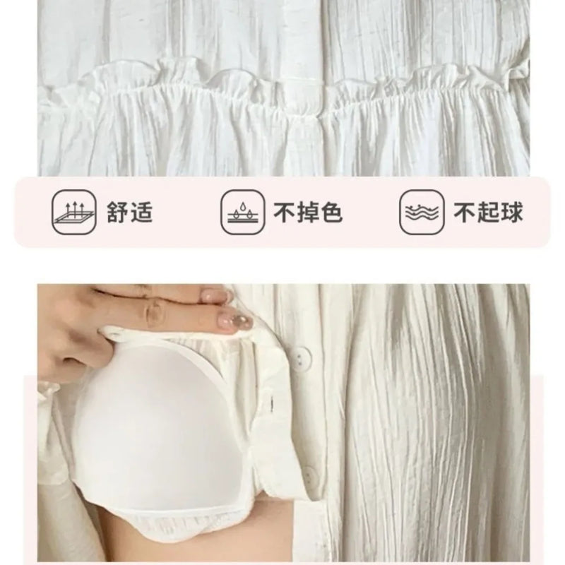 Summer New Short Sleeve Sleepwear Women's Button Cardigan Home Nightwear Casual Trousers Ladies Pajamas Suit Loungewear Pyjama