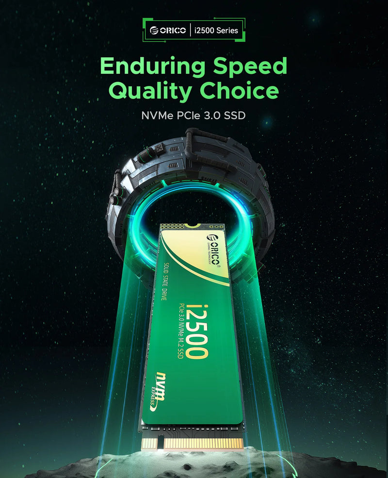 ORICO 256GB M.2 NVMe SSD PCIe Gen3x4 2280 SSD Up to 2500MB/s Internal Solid State Drive with TLC NAND Flash for Raspberry Pi 5