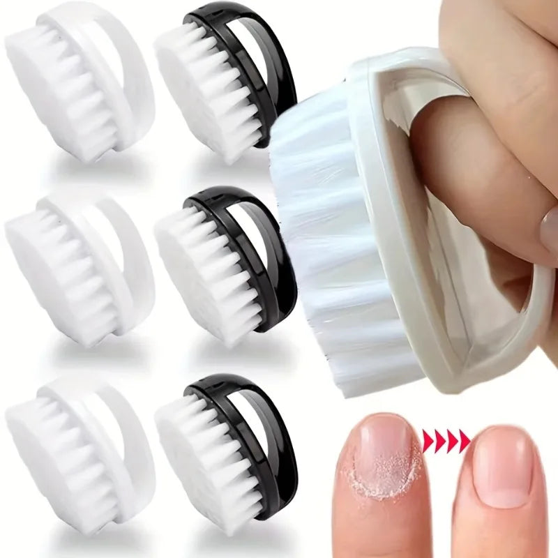 1pc Nail Dust Cleaning Brush - Hard Bristles with Ergonomic Design, Suitable for Manicures And Foot Care,Portable Nail Brush.