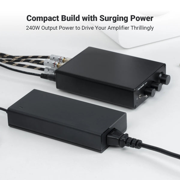 អាដាប់ទ័រថាមពល Fosi Audio 48V 5A GaN អង្គភាពផ្គត់ផ្គង់ថាមពល 36V 6A សម្រាប់ឧបករណ៍ពង្រីកថាមពល TB10D, BT20A PRO, V3