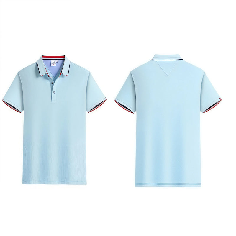 Summer Casual Loose Fit  Short Sleeve Polo Shirts  Customizable Corporate  Logo Printed Work Uniforms for Men And Women