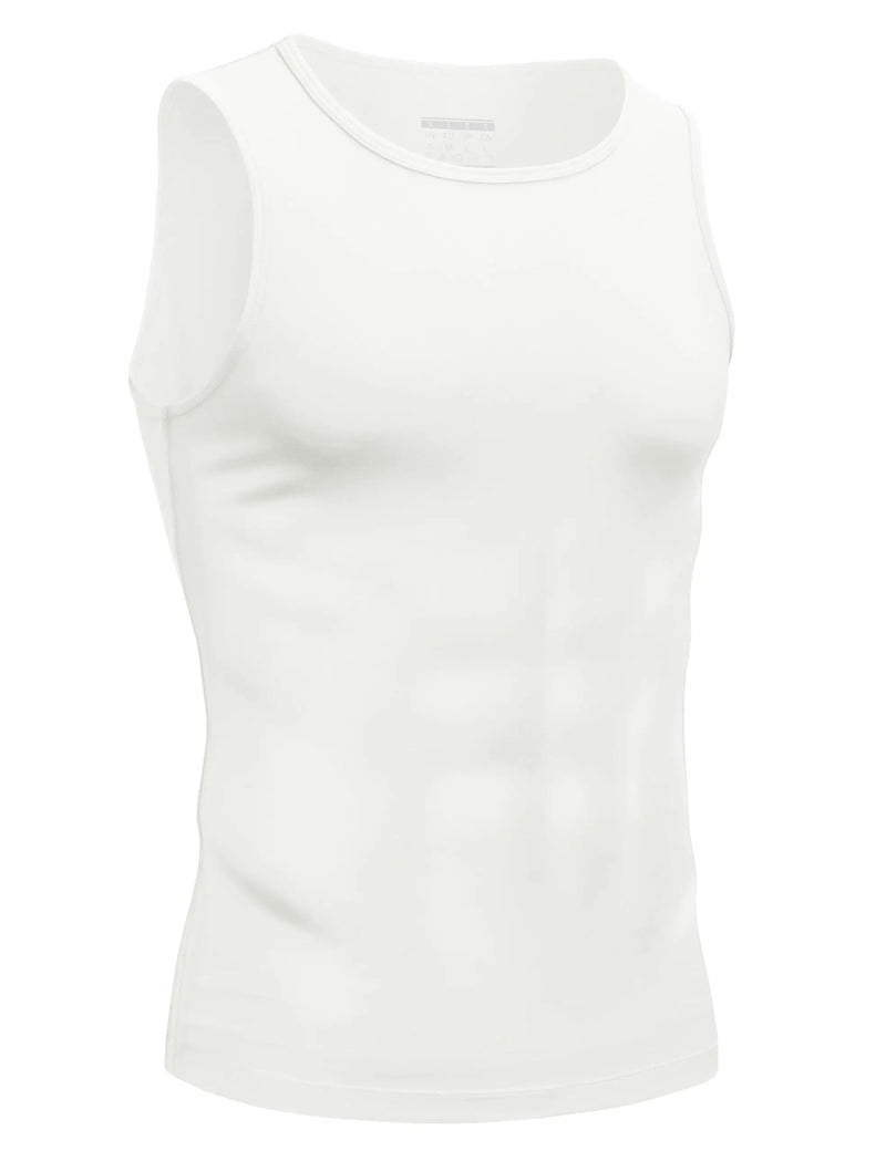 TACVASEN Men's Compression Tank Top Sleeveless Quick Dry Stretch Athletic Base Layer for Workout Gym Training Fitness Muscle Top