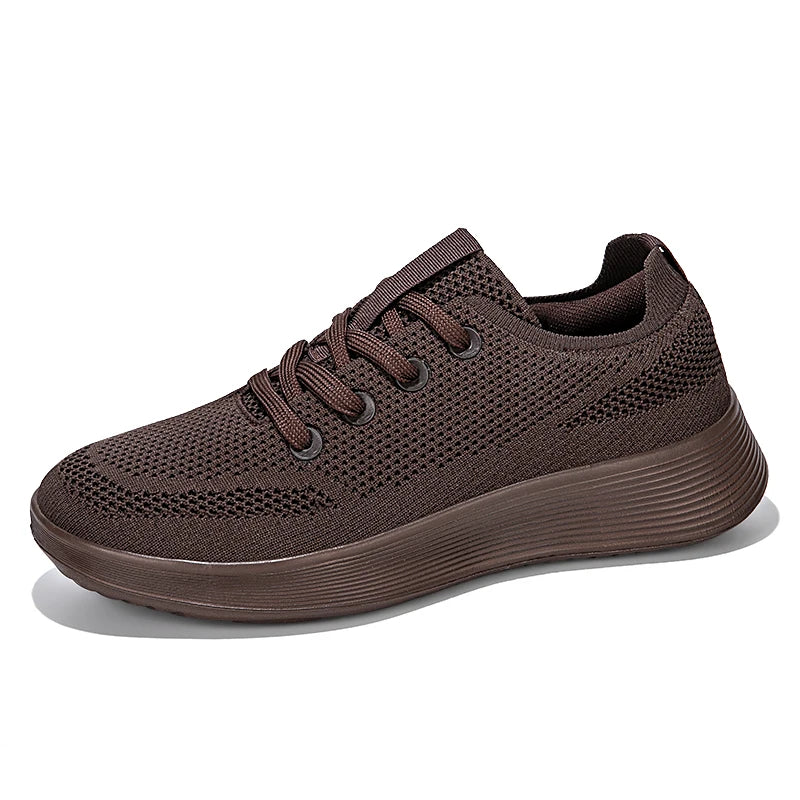 Mens Running Sneakers 2025 New Breathable Mesh Sports Shoes Snug Soft Outdoor Casual Mesh Tennis Shoes for Men