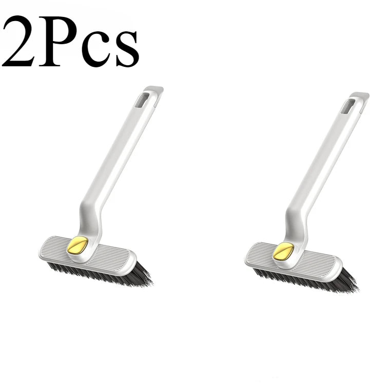 1/2pcs 2-in-1 Rotating Cleaning Brush  Bathroom & More - Durable Bristles for Tile, Grout & Wall Cleaning, Gap cleaning brush.