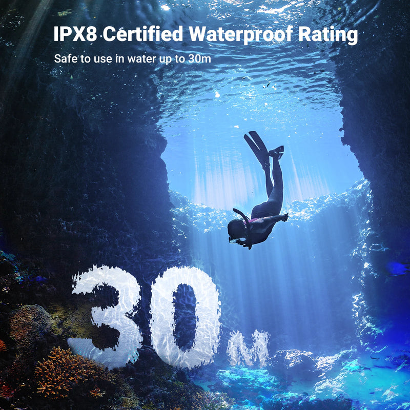 UGREEN 7.2 inch IPX8 Waterproof Phone Case Bag For iPhone 16 15 14 13 12 Pro Max Samsung Universal Swimming Protective Pouch Bag