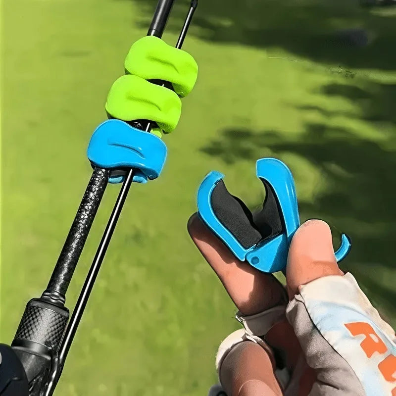 2pcs Multifunctional Fishing Rod Clip-Secure Storage,Anti-Tangle Fishing Rod Organizer, High Elastic Rubber Fishing Rod Clip.