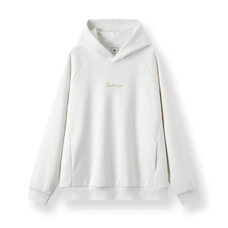 Semir Men Hoodie Fleece Lined Embroidered Detail Hooded Design Loose Fit Minimal Style 2026 Winter Everyday Wear Soft Comfort