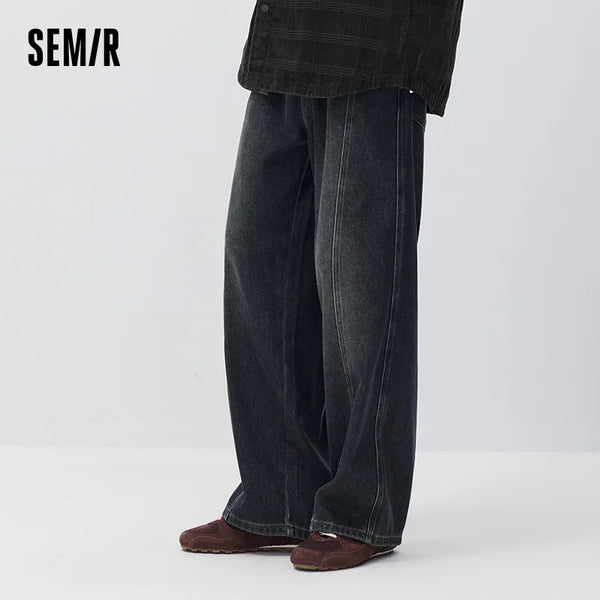 ខោខូវប៊យ Semir សម្រាប់បុរស ខោខូវប៊យជើងវែង រលុង 2026 ថ្មីសម្រាប់ពាក់ប្រចាំថ្ងៃរដូវរងា ស្ទីលធម្មតា អាកាសធាតុត្រជាក់