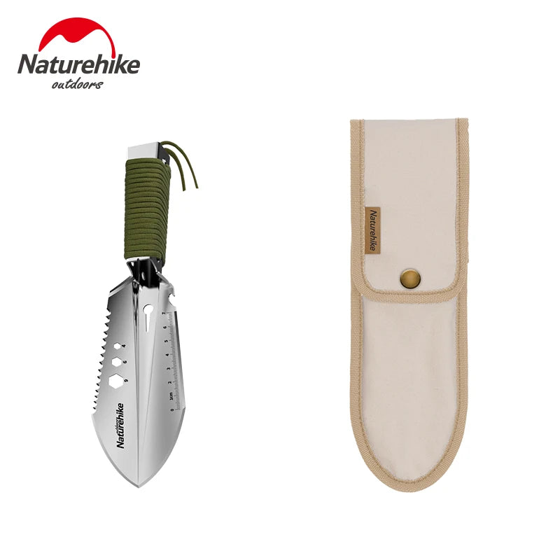 Naturehike Shovel Multifunctional Ultralight Shovel Outdoor Portable Stainless Steel Srowel Shovel Bushcraft Bbq Camping Shovel