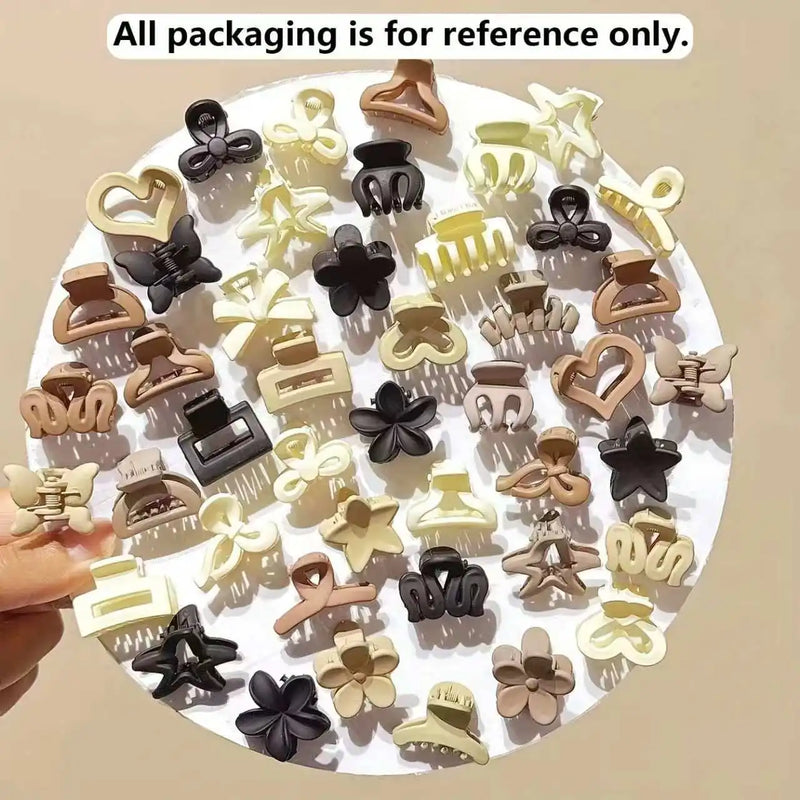 10/20/30pcs Beige Mixed Pack Small Clips, Cute Girl Accessories - Perfect for Daily Use, Special Occasions, or Travel Gifts