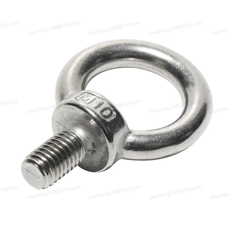 DIVEDEER 1-2Pcs M3 M4 M5 M6 M8 M10 M12 Lifting Eye Nuts/ Screw 304 Stainless Steel Ring Eyebolt Ring Hooking Nut Screws