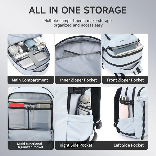 Tigernu School Backpacks For Men Bags For Travel Backpacks Women Nylon Bags For School Knapsack Girls 15.6 Laptop Backpacks Male