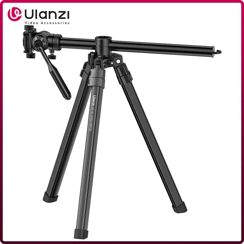 ជើងកាមេរ៉ា Ulanzi MT-65 ជើងកាមេរ៉ាផ្ដេក 1.76 ម៉ែត្រ ជាមួយឧបករណ៍បញ្ជាពីចម្ងាយ 30 ម៉ែត្រ ជើងកាមេរ៉ា DSLR សម្រាប់ថតវីដេអូតាមទូរស័ព្ទ សម្រាប់ការថតផ្សាយផ្ទាល់