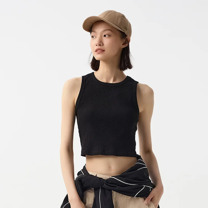 Semir Versatile Vest Contrast Color Bra Integrated Simple Inner Wear Women Camisole Daily Outer Underwear 2026 Spring