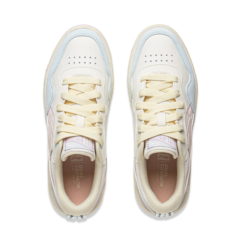 ស្បែកជើង Li-Ning សម្រាប់នារី COMMON 80S Lifestyle មានខ្នើយពីរ មានផាសុកភាព ទន់ ពាក់បាន ស្បែកជើងប៉ាតា LiNing Classic ធម្មតា AGCV208