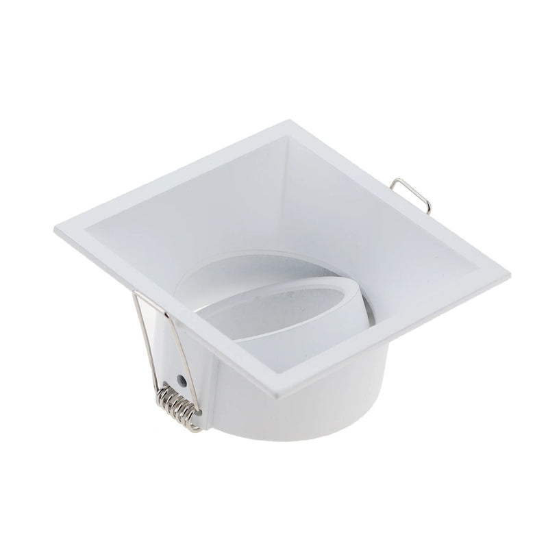 JOYINLED White/Black Modern Aluminum Alloy LED Ceiling Light Frame MR16 GU10 Spot Lights Bulb Fixture Square Downlights Holder
