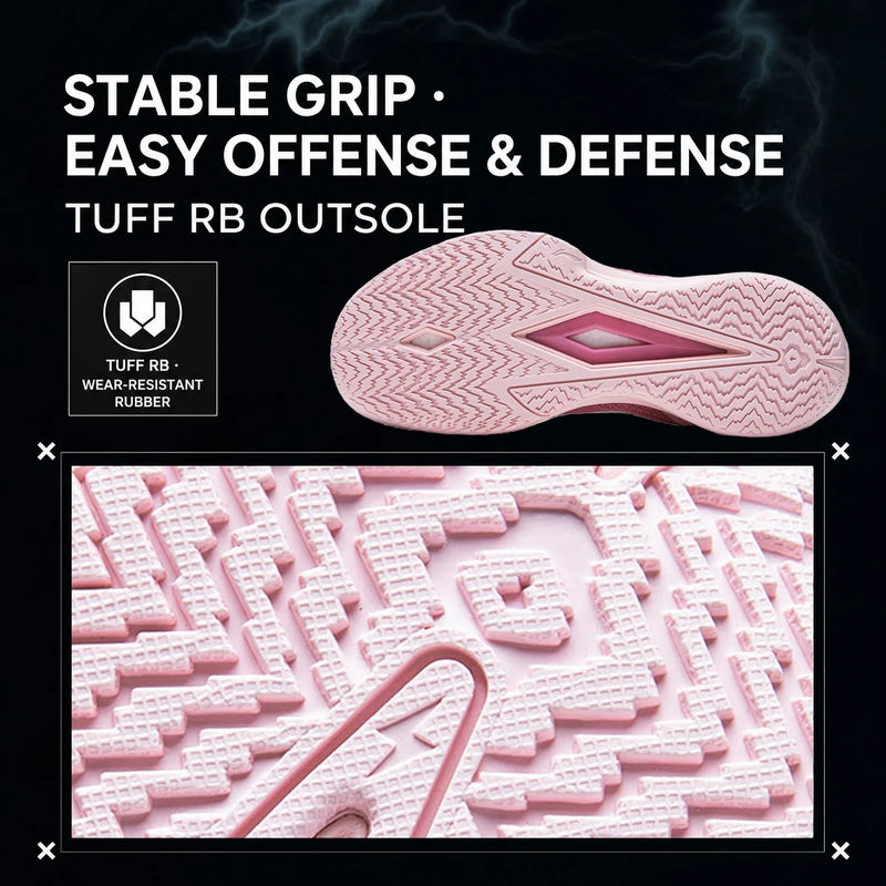 ស្បែកជើងបាល់បោះបុរស Li-Ning WADE FLASH 2 លើទីលាន BOOM មានទ្រនាប់ទន់ មានខ្យល់ចេញចូលបានល្អ ស្បែកជើងប៉ាតា LiNing មានស្ថេរភាព ABPV013
