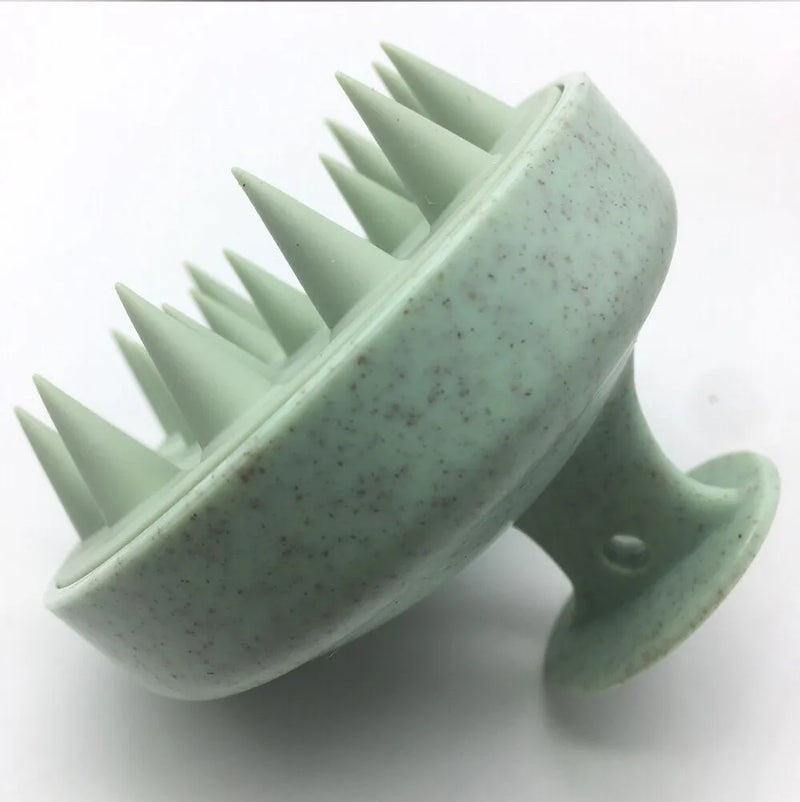 Multicolored Soft Wheat Straw Scalp Massage Brush - Perfect for Hair Cleansing, Exfoliation & Head Scrubbing，Scalp massage brush