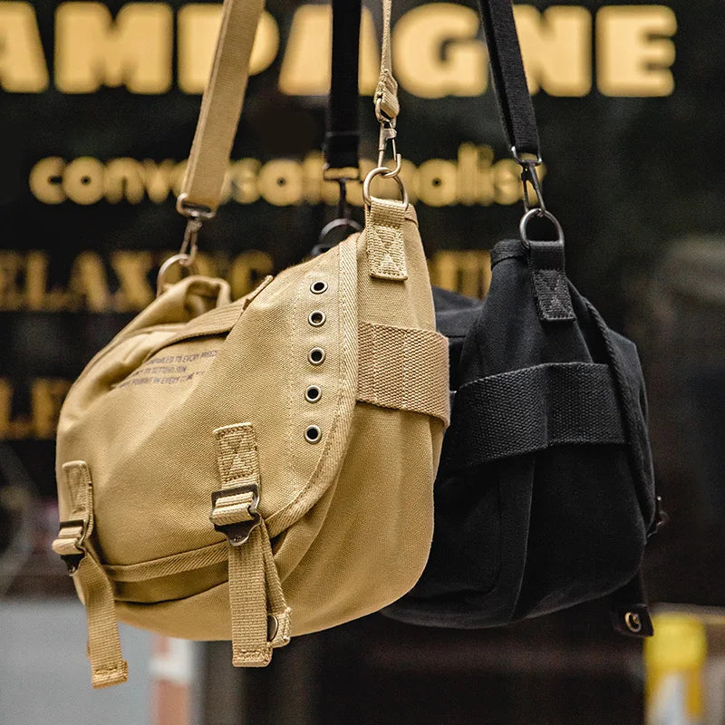 កាបូប Maden American Vintage M1961 ធ្វើពីក្រណាត់ Canvas សម្រាប់បុរស រចនាម៉ូដទាន់សម័យ មានខ្សែស្ពាយ និងកាបូបស្ពាយចង្កេះ កាបូបស្ពាយចំហៀង